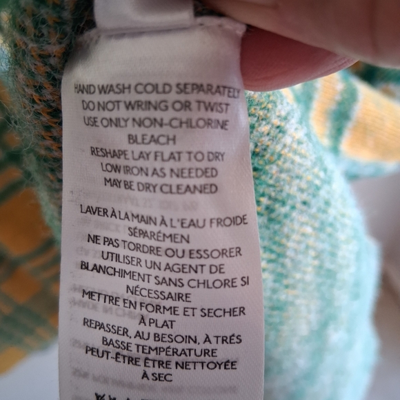 ๐ Free People Plaid Peacoat Vest Oversized Slouchy Sz. M Like New - Picture 11 of 11